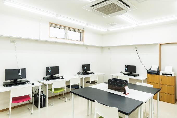川中島高等学校教室の様子